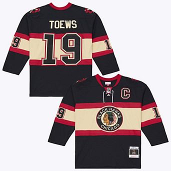 Men's Mitchell & Ness Jonathan Toews Black Chicago Blackhawks 2009/10 Power Play Jersey