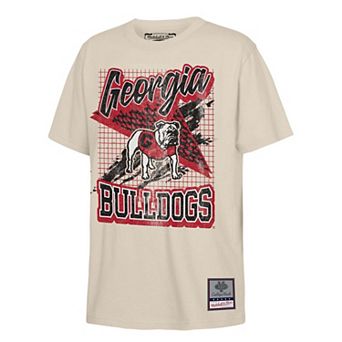 Youth Mitchell & Ness Natural Georgia Bulldogs Collegiate T-Shirt