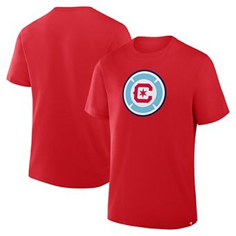 Men's Fanatics Red Chicago Fire Logo T-Shirt