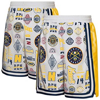 Youth Outerstuff White Denver Nuggets Ball Hog Dazzle Basketball Short