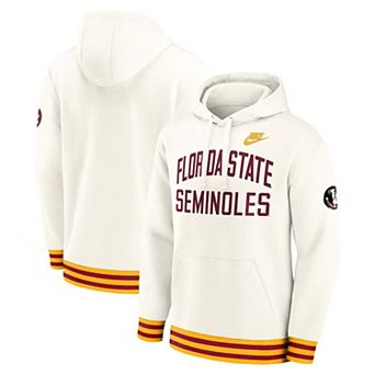 Men's Nike Cream Florida State Seminoles Legacy Retro Pullover Hoodie