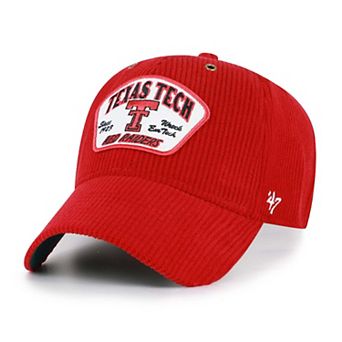 Unisex '47 Red Texas Tech Red Raiders Accordia Corduroy MVP Adjustable Hat