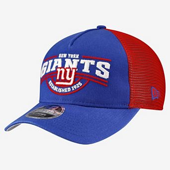 Men's New Era Royal New York Giants A-Frame 9FORTY Adjustable Hat