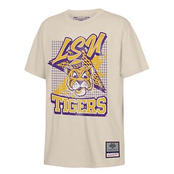 Youth Mitchell & Ness Natural LSU Tigers Collegiate T-Shirt