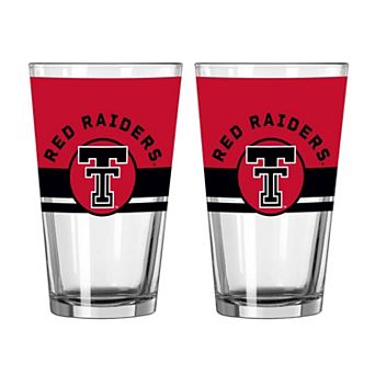 Logo Brands Texas Tech Red Raiders Two-Piece 16oz. Horizon Pint Glass Set