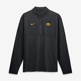 Men's Nike Black Iowa Hawkeyes Dri-FIT Victory Half-Zip Pullover