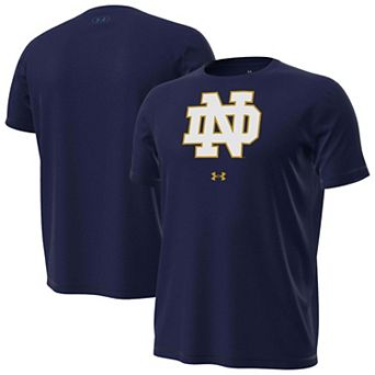Men's Under Armour Navy Notre Dame Fighting Irish Primary Tech Stretch T-Shirt