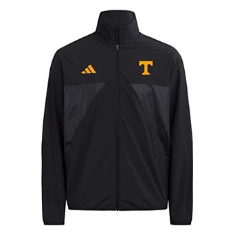 Men's adidas Black Tennessee Volunteers House Of Tiro Full-Zip Woven Track Top