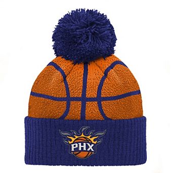 Preschool Purple Phoenix Suns Basketball Head Cuffed Knit Hat with Pom