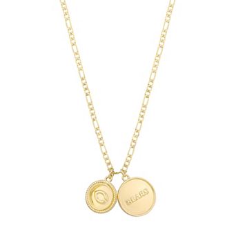 LUV AJ Chicago Bears Double Coin Logo Necklace