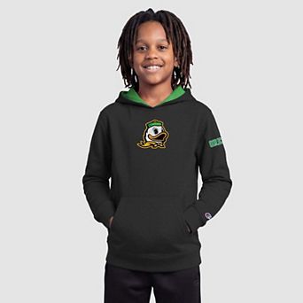 Youth Champion Black Oregon Ducks Fleece Hoodie