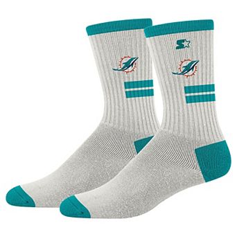 Unisex Starter Cream Miami Dolphins Premiere Cushioned Crew Socks