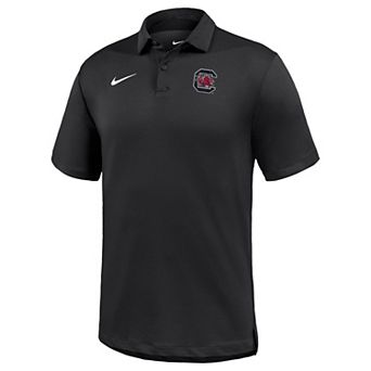 Men's Nike Black South Carolina Gamecocks 2026 Sideline Coaches Dri-FIT Tour Polo