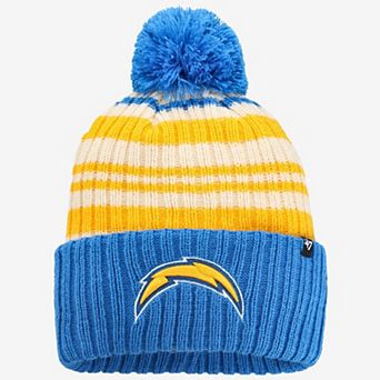 Youth '47 Powder Blue Los Angeles Chargers Snow Fort Cuffed Knit Hat with Pom