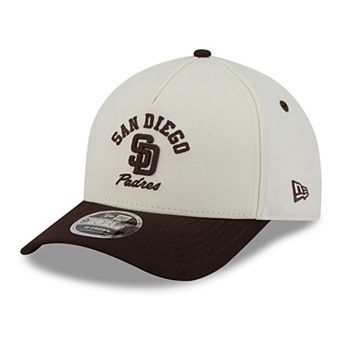 Men's New Era Natural/Brown San Diego Padres Arch 9FORTY A-Frame M-Crown Adjustable Hat