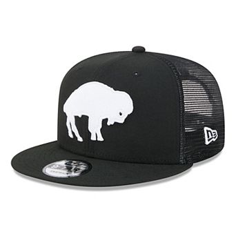 Men's New Era Black/White Buffalo Bills 9FIFTY Snapback Trucker Hat