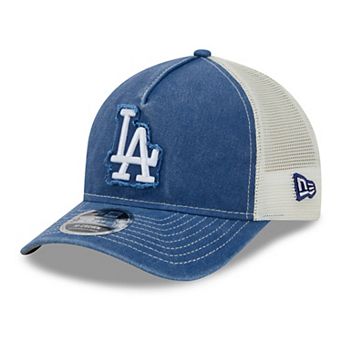 Men's New Era Royal Los Angeles Dodgers Fan 9FORTY A-Frame Trucker Adjustable Hat