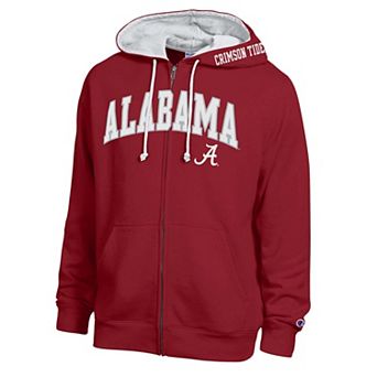 Men's Champion Crimson Alabama Crimson Tide Arch Logo Full-Zip Fleece Hoodie