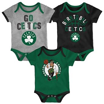 Newborn & Infant Outerstuff Boston Celtics Born To Ball 3-Pack Bodysuit Set