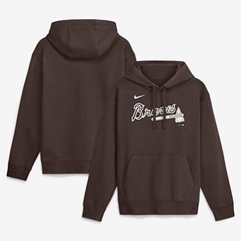 Men's Nike Brown Atlanta Braves Core Cinder Club Fleece Hoodie