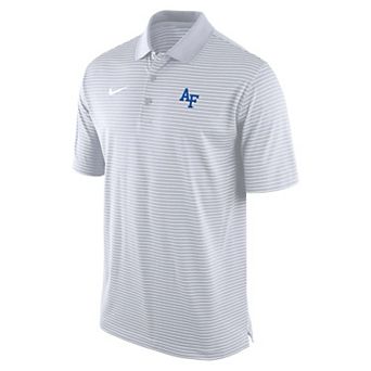 Men's Nike White Air Force Falcons Dri-FIT Tour Stripe Polo