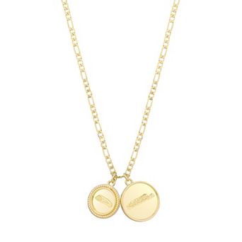 LUV AJ Seattle Seahawks Double Coin Logo Necklace