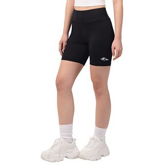 Women's Starter Black Baltimore Ravens Biker Shorts