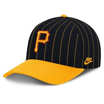 Male Nike Black/Gold Pittsburgh Pirates Cooperstown Rise A-Frame Adjustable Hat