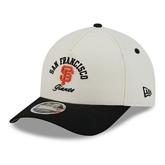 Men's New Era Natural/Black San Francisco Giants Arch 9FORTY A-Frame M-Crown Adjustable Hat