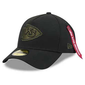 Men's New Era x Alpha Industries Black Kansas City Chiefs A-Frame 59FORTY Fitted Hat