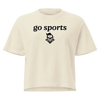 Women's Comfort Colors Cream UCF Knights Go Sports Cropped T-Shirt