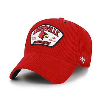 Unisex '47 Red Louisville Cardinals Accordia Corduroy MVP Adjustable Hat