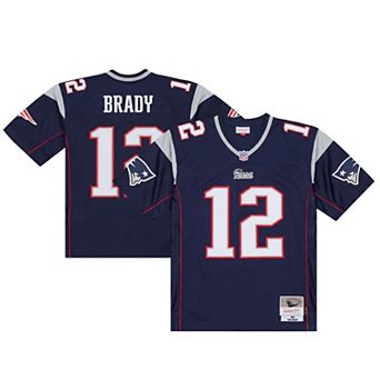 Men's Mitchell & Ness Tom Brady Navy New England Patriots Big & Tall 2001 Legacy Retired Player Jersey