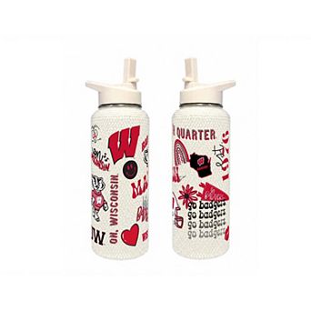 The Memory Company Wisconsin Badgers 34oz. Bling Quencher Bottle