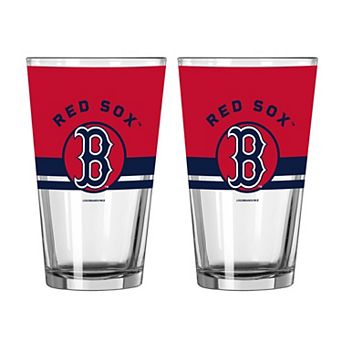 Logo Brands Boston Red Sox Two-Piece 16oz. Horizon Pint Glass Set