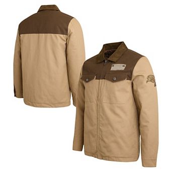 Men's Darius Rucker Collection by Fanatics Tan/Brown Tampa Bay Buccaneers Full-Zip Canvas Jacket