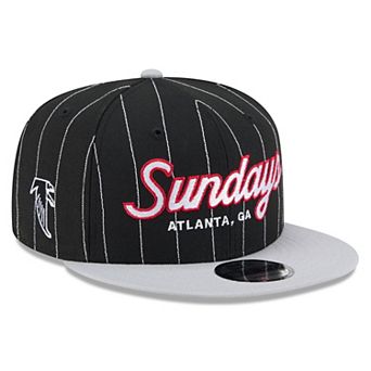 Men's New Era Black/Silver Atlanta Falcons Sundays 9FIFTY Snapback Hat