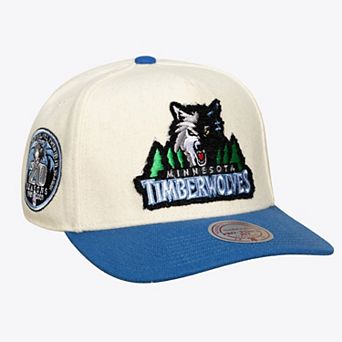 Unisex Mitchell & Ness Cream Minnesota Timberwolves Cream Team Pro Adjustable Hat