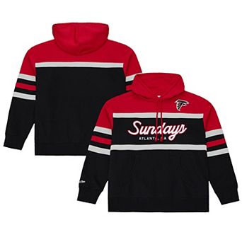 Men's Mitchell & Ness Black Atlanta Falcons Sundays Head Coach Hoodie