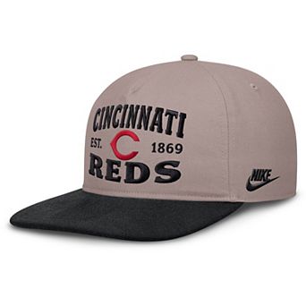 Men's Nike Light Brown/Black Cincinnati Reds Pro A-Frame Adjustable Hat