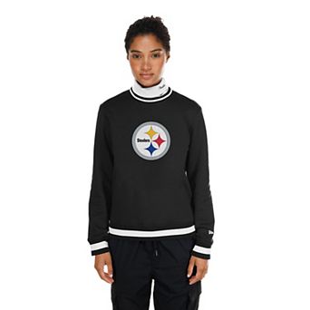 Women's New Era Black Pittsburgh Steelers Sport Classics Turtleneck