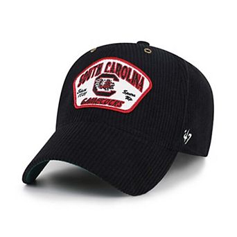 Unisex '47 Black South Carolina Gamecocks Accordia Corduroy MVP Adjustable Hat