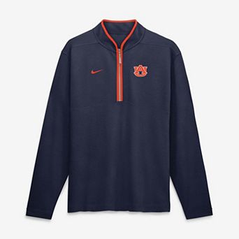 Men's Nike Navy Auburn Tigers Courtside Victory Dri-FIT Half-Zip Pullover