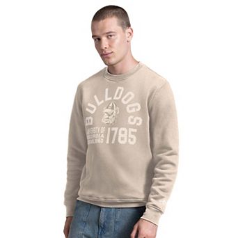 Men's Starter Tan Georgia Bulldogs Post Game Sweatshirt