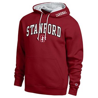 Men's Champion Cardinal Stanford Cardinal Arch Tackle Twill Hoodie