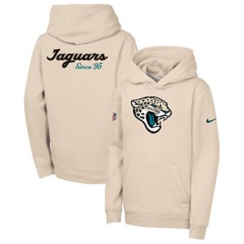 Youth Nike Natural Jacksonville Jaguars 2026 Rivalries Collection Sideline Club Fleece Pullover Hoodie