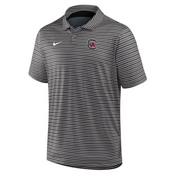 Men's Nike Gray South Carolina Gamecocks Coaches Dri-FIT Tour Stripe Polo