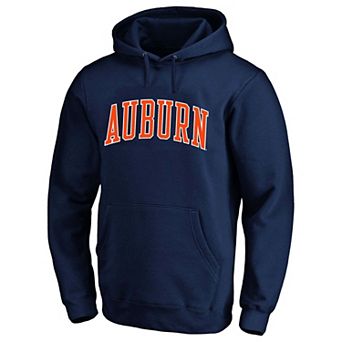 Men's Champion Navy Auburn Tigers Arch Over Tackle Twill Hoodie