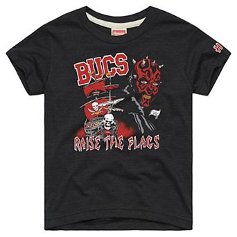 Toddler Homage Charcoal Tampa Bay Buccaneers NFL x Star Wars Dark Side Tri-Blend T-Shirt