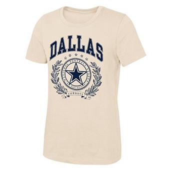Girls Youth Outerstuff Natural Dallas Cowboys Undefeated T-Shirt